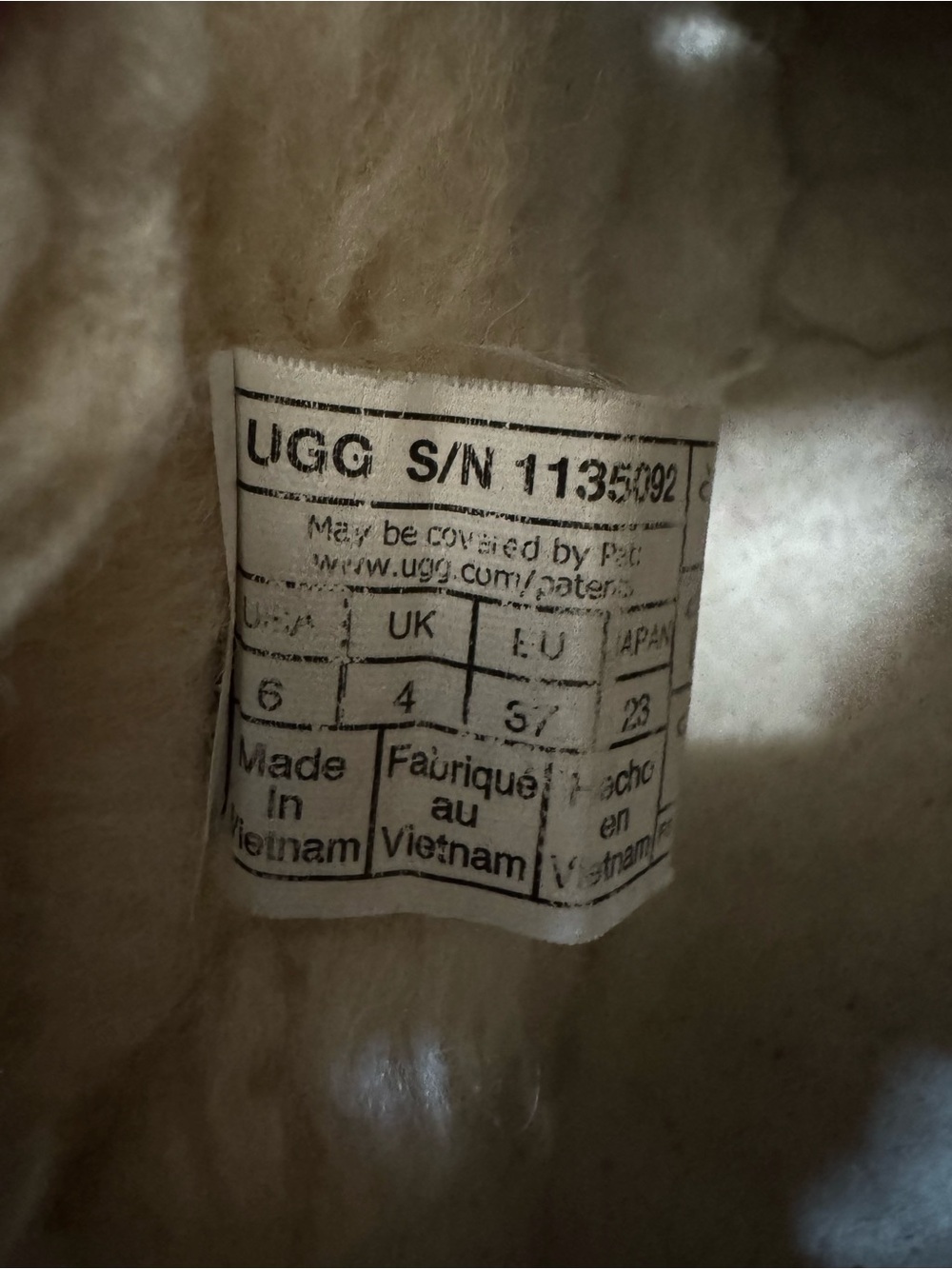 These are UGG Classic Ultra Mini Platform boots in a sand suede color size 6 - Picture 5 of 5